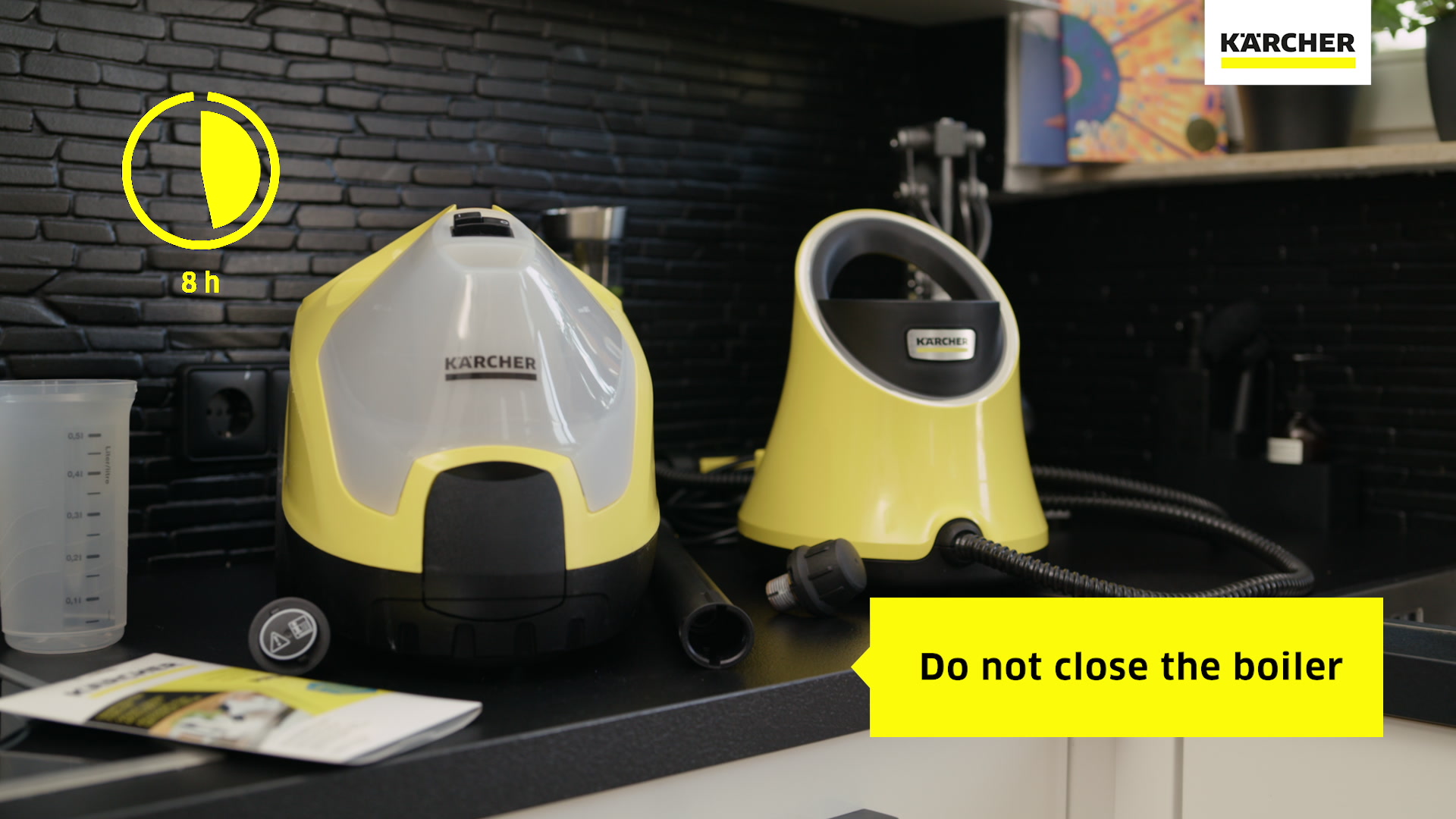 How to descale the Kärcher steam cleaner?